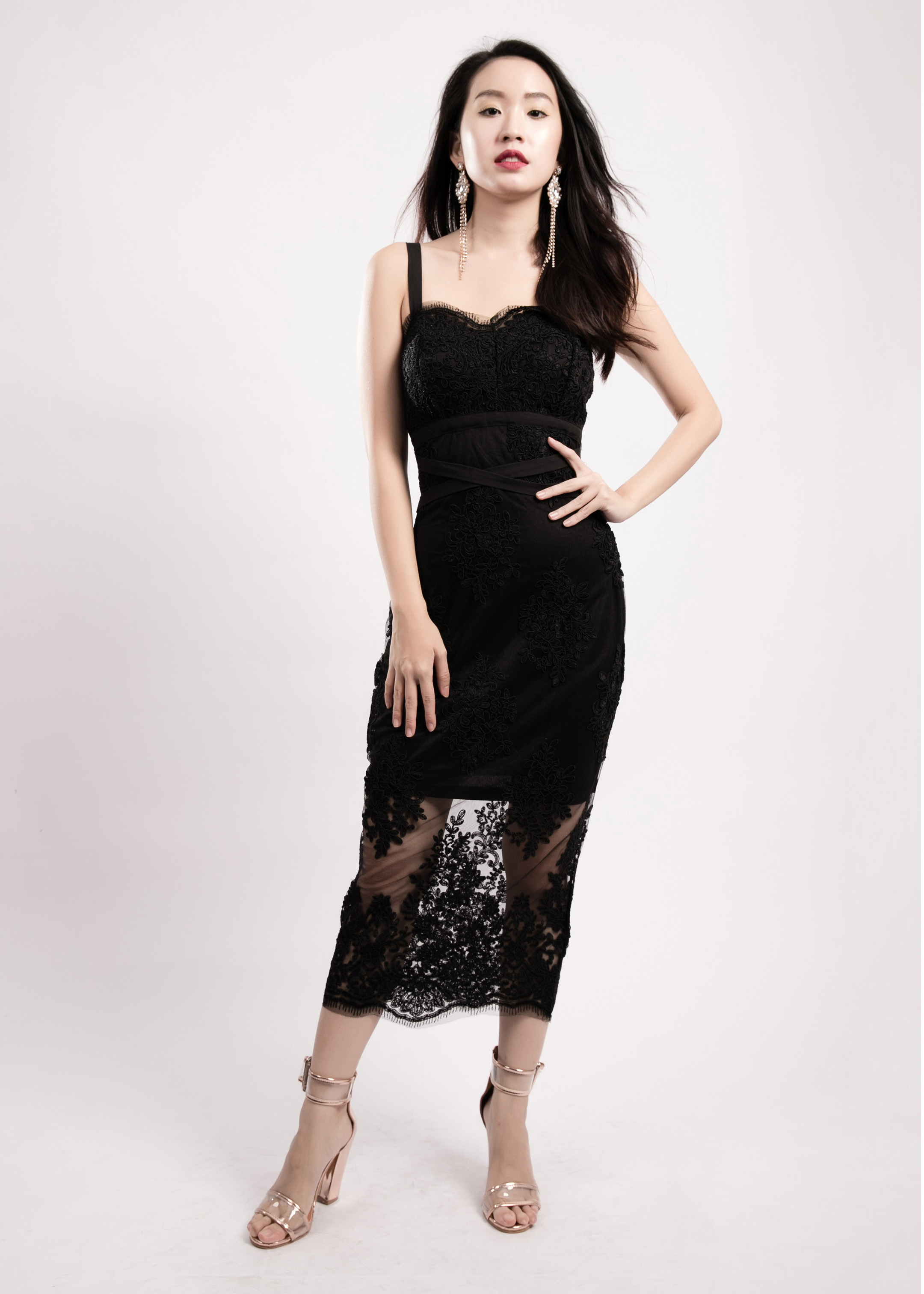 Glitz and Glamour Dress in Black • DREAMSCAPED